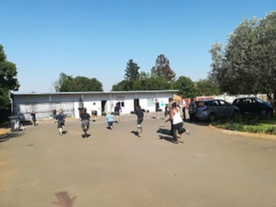 Physical Activities: Many of our students are not contact sport enthusiasts but we know that a healthy body houses a healthy spirit so we incorporate physical activities during the day such as group runs, “handjie tennis”, etc.